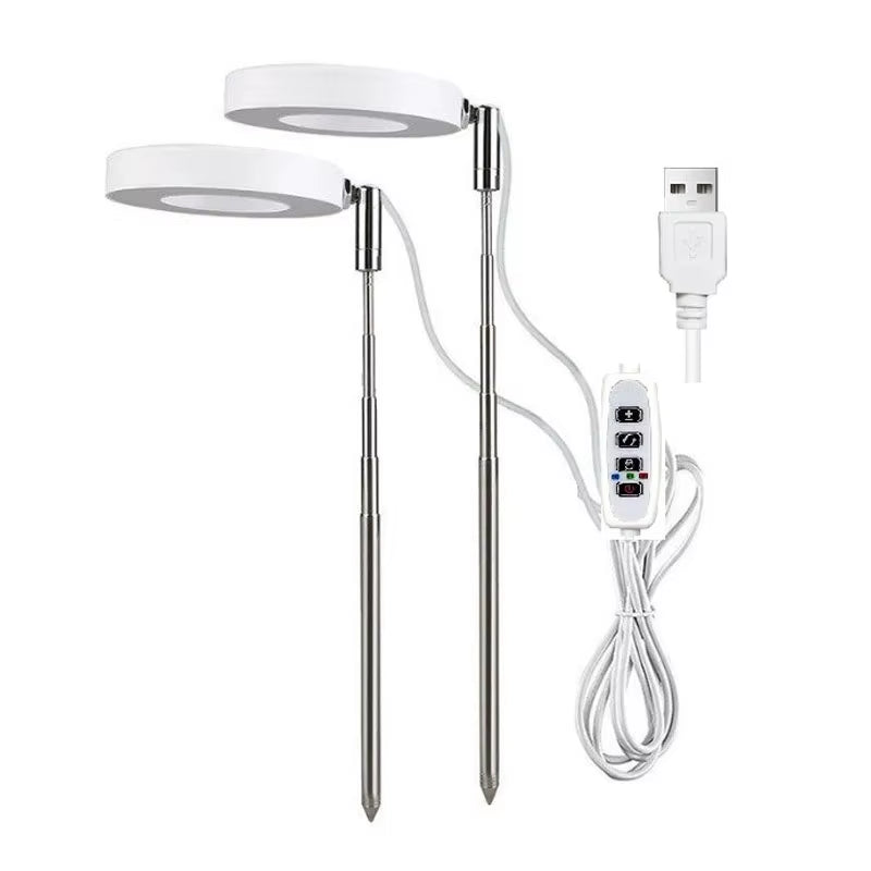 LED Grow Light Full Spectrum Plant Lamp Adjustable Dimmable Growing Lamp LED Hydroponics Lamp with Timer for Indoor Plants Light