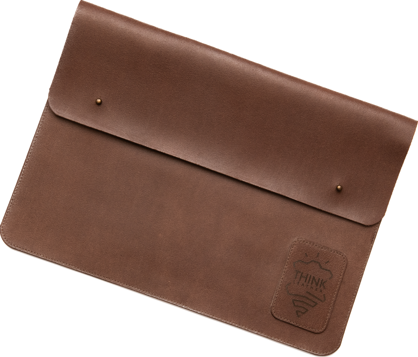 Skórzane etui z klapą na MacBook 16" Pro/Air - ciemny brąz-1