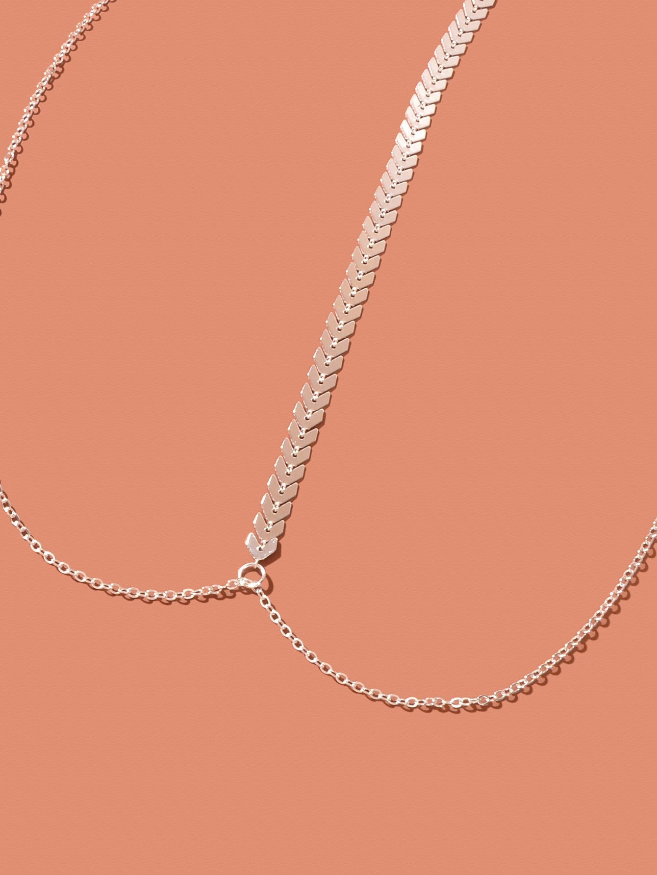 Silver Body Chains Layered Bra Chain Rave Chest Chain Nightclub Body Jewellery-2