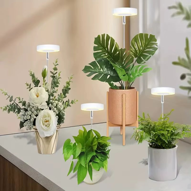 LED Grow Light Full Spectrum Plant Lamp Adjustable Dimmable Growing Lamp LED Hydroponics Lamp with Timer for Indoor Plants Light