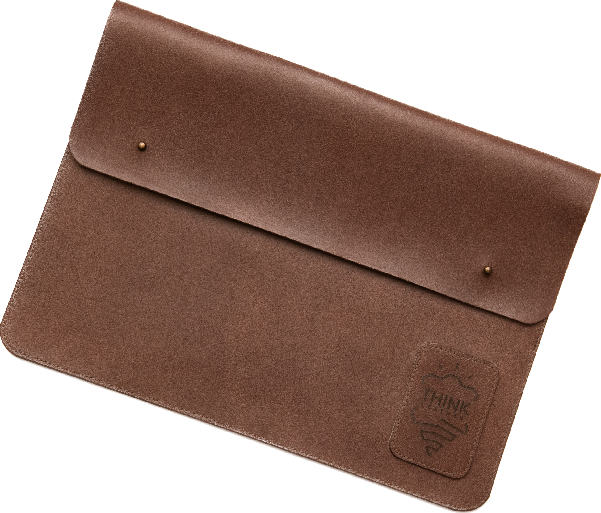 Skórzane etui z klapą na MacBook 16" Pro/Air - ciemny brąz-1