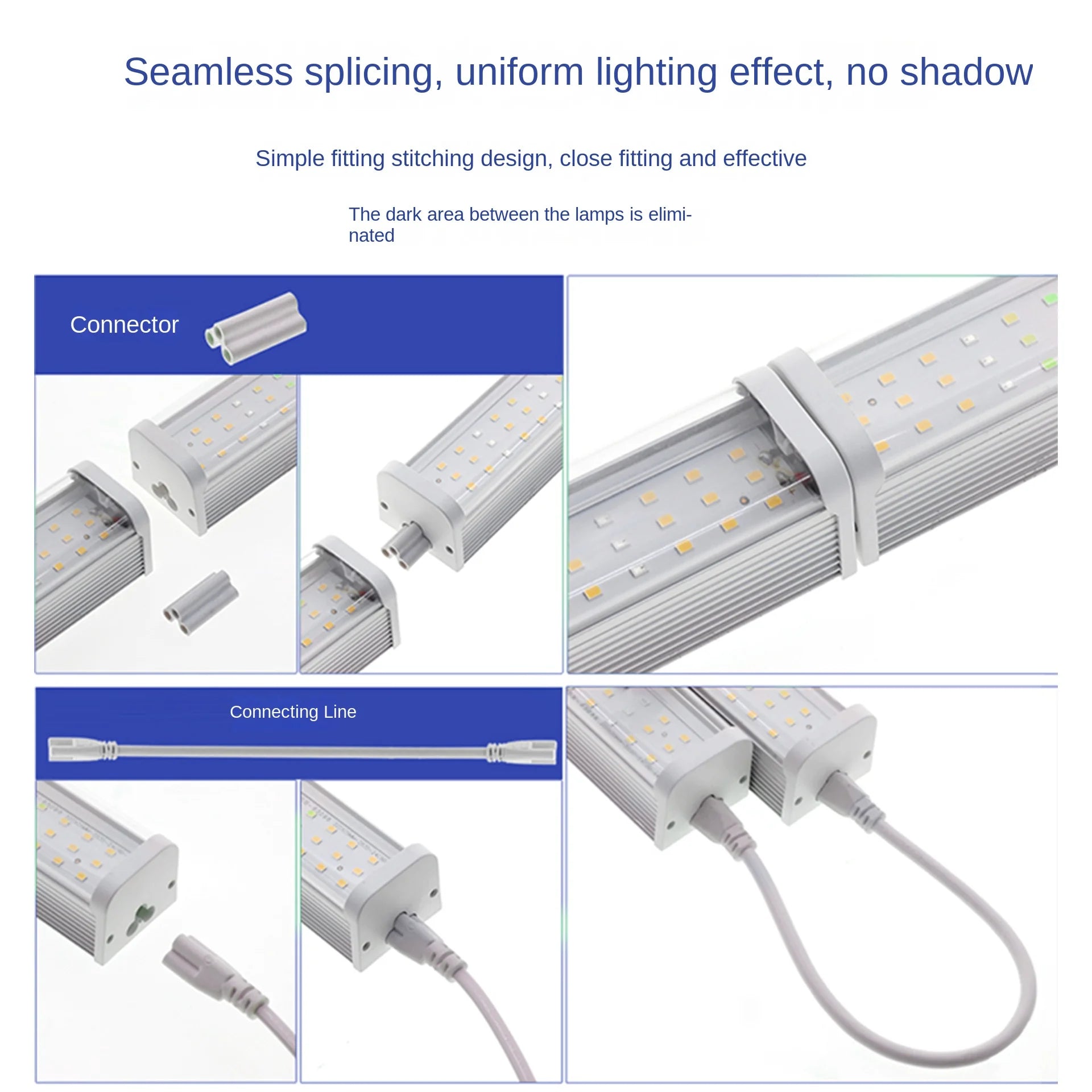 Plant Growth Lamp T20 Full Spectrum Light Source LED Full Spectrum Hydroponic Vegetable Growth Lamp Succulent Plant Supplementar